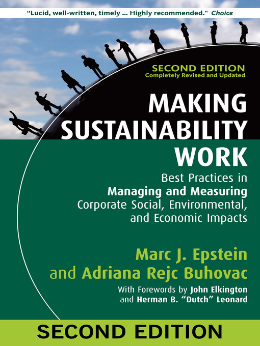 Cover image for Making Sustainability Work